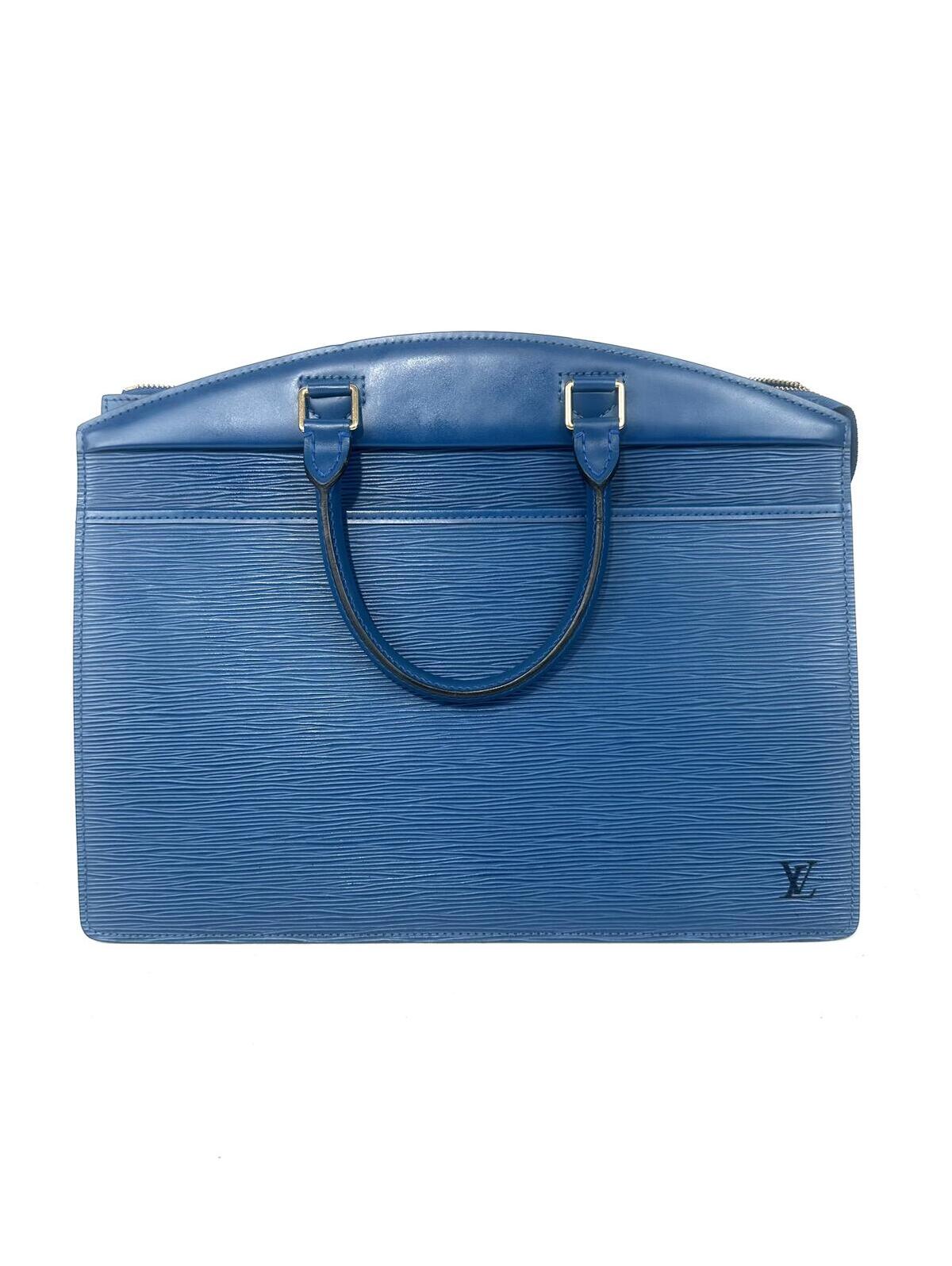 Louis Vuitton Riviera Vintage Epi Leather Toledo Blue Top Handle Bag